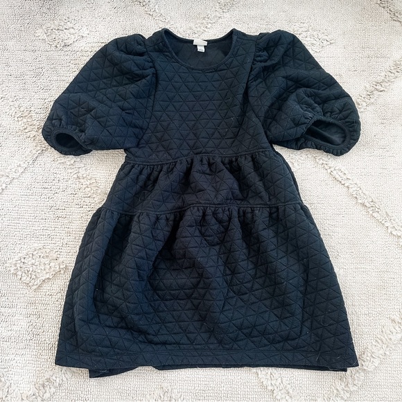 a new day Dresses & Skirts - A New Day Black Quilted Kids Dress